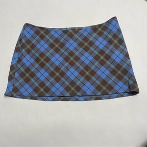 NWT URBAN OUTFITTERS plaid low rise mini skirt